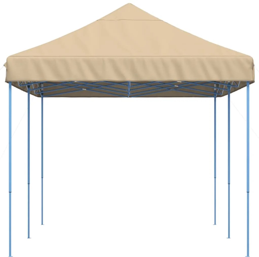 Tenda para festas pop-up dobrável 580x292x315 cm bege