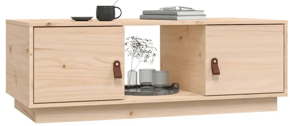 Mesa de centro 100x50x35 cm pinho maciço