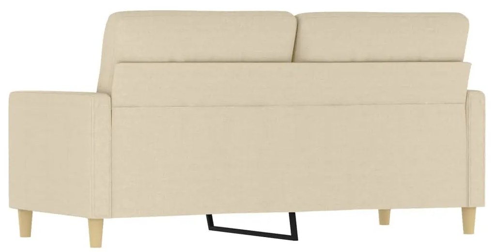 Sofá de 2 lugares tecido 140 cm cor creme