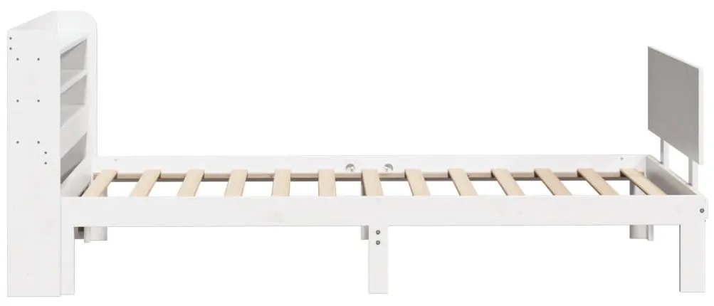 Estrutura de cama c/ cabeceira sem colchão 100x200 cm branco