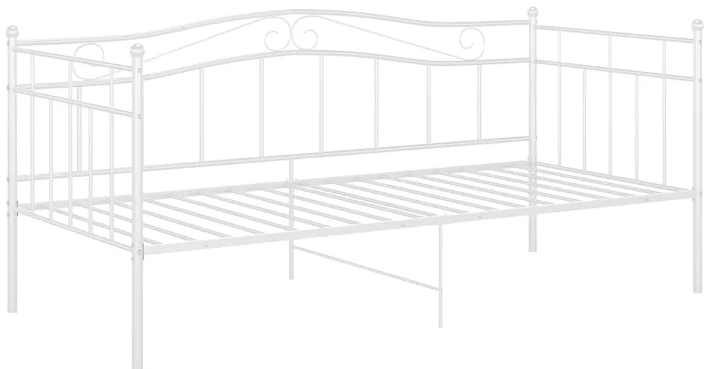 Sofá-cama 90x200 cm metal branco