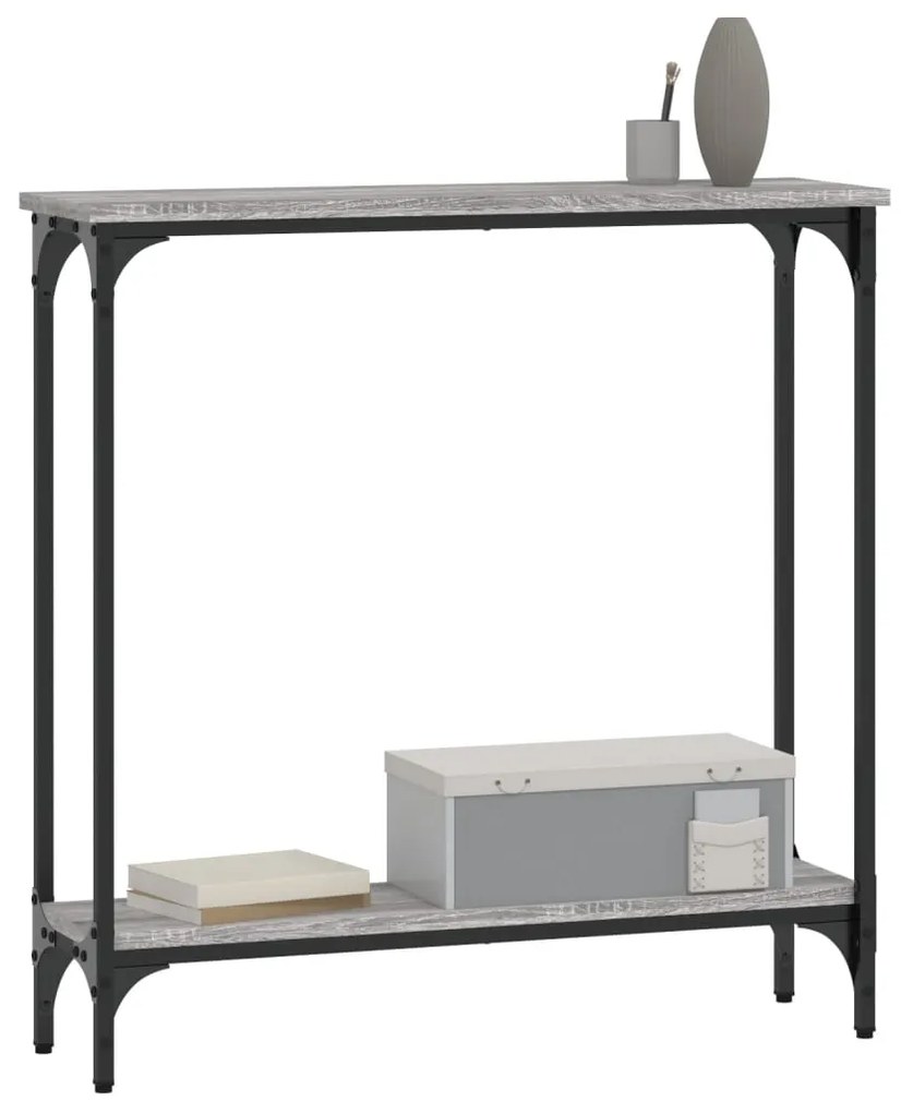 Consola de Entrada Abbey - 75x22,5x75 cm - Cor Cinzento - Derivados de