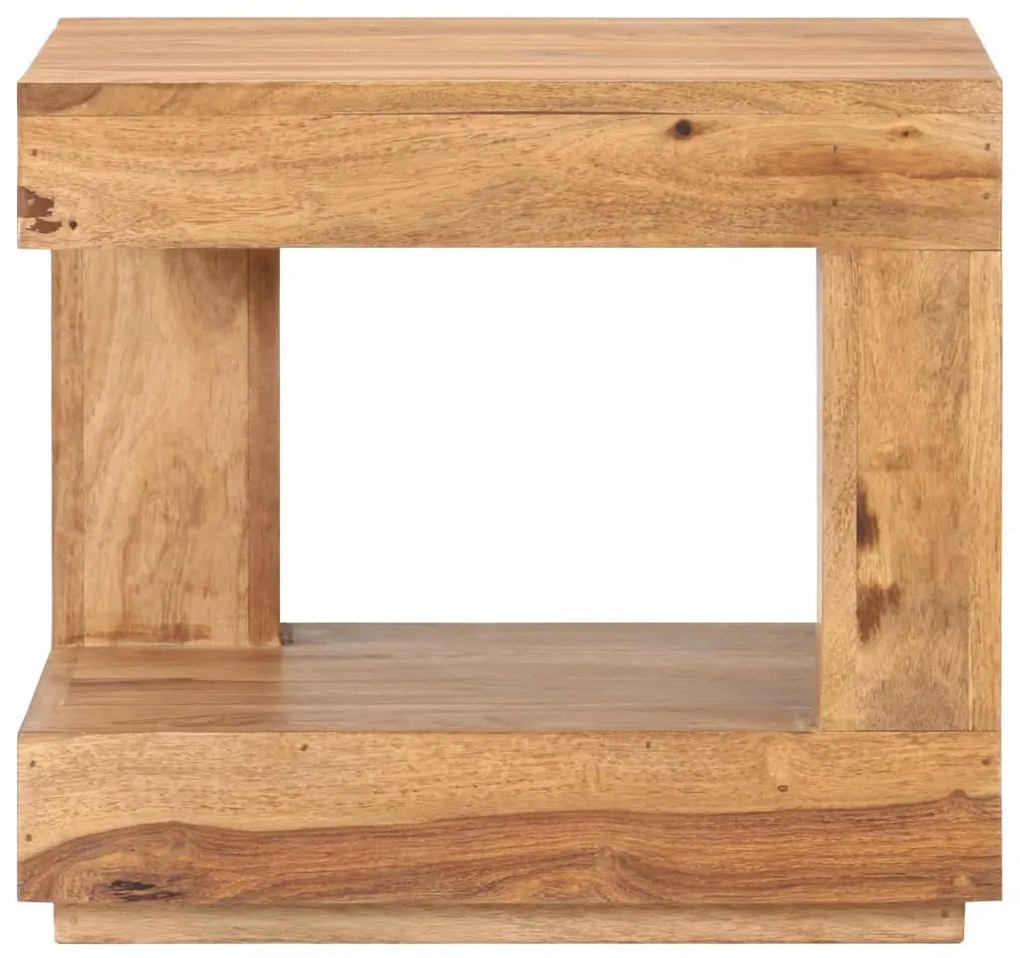 Mesa de centro 45x45x40 cm madeira de acácia maciça