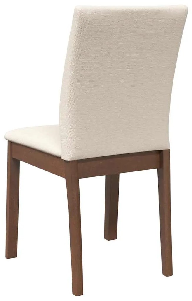 Cadeiras de jantar com almofadões 2 pcs madeira maciça castanho