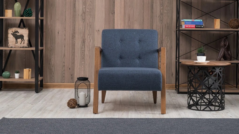 Cadeira Wing Kemer – Azul – 69x80x83 cm