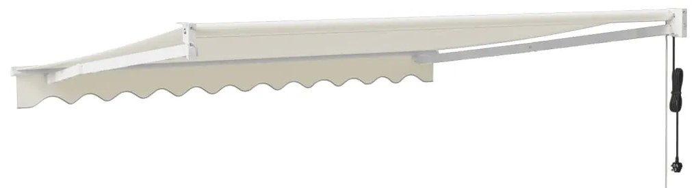 Toldo retrátil automático 3,5x2,5 m cor creme