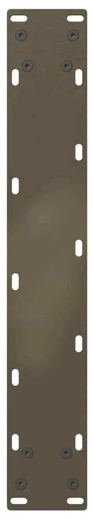Pés para mesa de jantar em formato de U, 2 peças, aço natural, 50x(72-