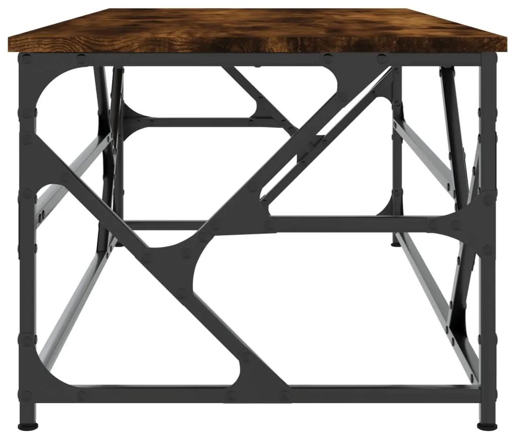 Mesa de centro 100x50x40 cm madeira processada carvalho fumado