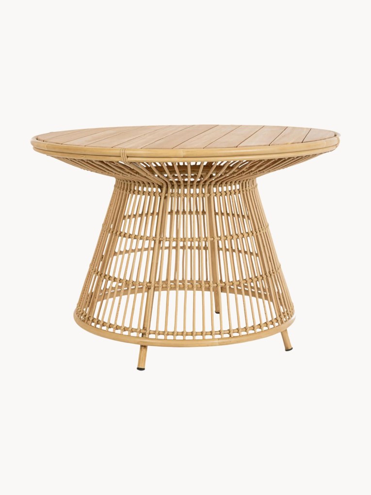 Mesa redonda para jardim em madeira de teca Tavolo, Ø 110 cm