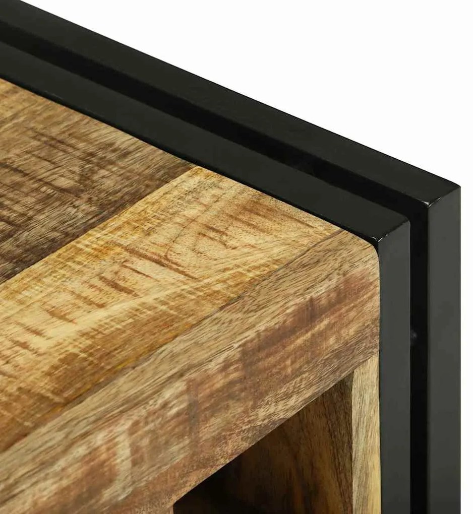 Apoio de Vinho 46x35x27,5 cm em Madeira Sólida de Mangueira Resistente