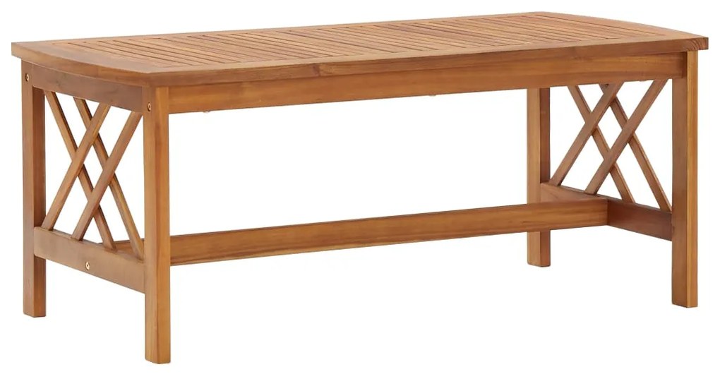 2 pcs conjunto lounge de jardim madeira de acácia maciça