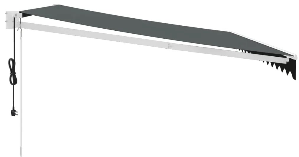 Toldo retrátil automático 5x3 m antracite
