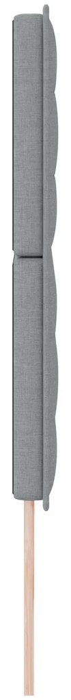 Cabeceira Design Linhas Cinza Claro 200 cm Tecido