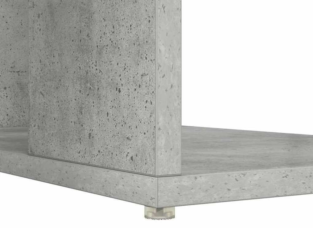 Secretária Cinza Cinza Concreto
