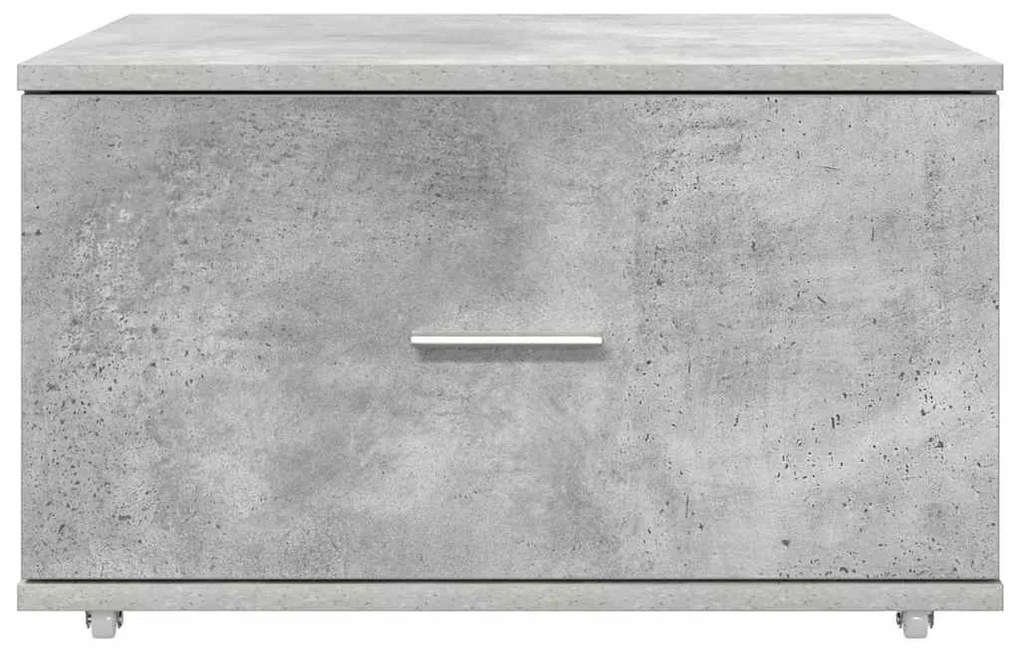 Gabinete de Gavetas Cinza Concreto Concreto Médio Portas