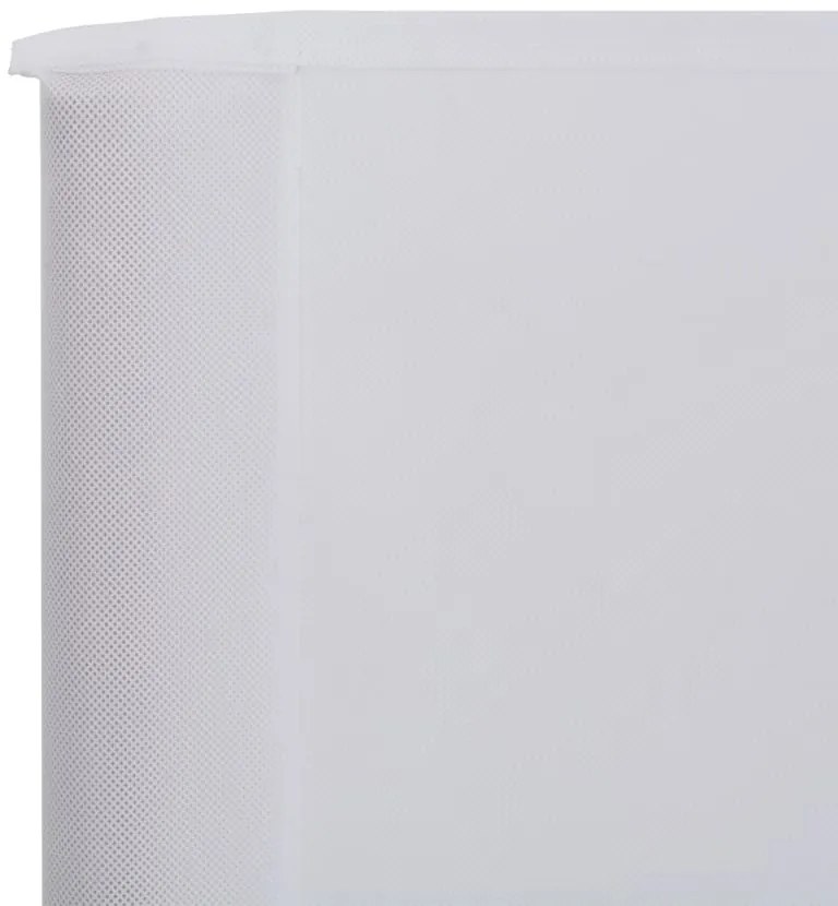 Para-vento com 5 painéis em tecido 600x80 cm cor areia branco