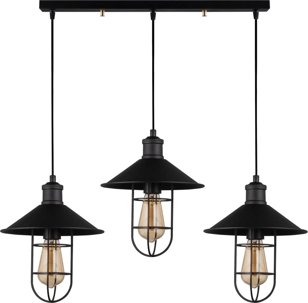 Candeeiro Ayazma – Preto – 94 x 24 cm