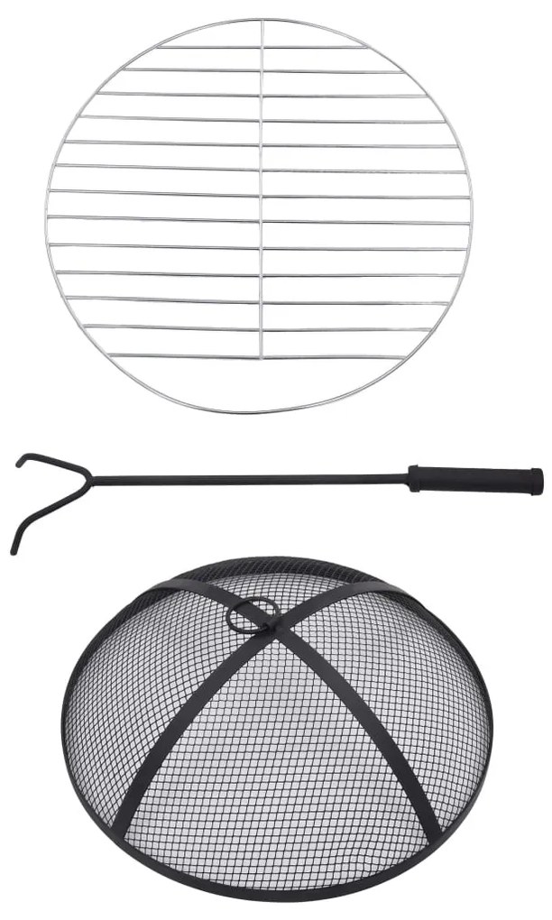 Mesa braseira em mosaico 68 cm cerâmica azul e branco