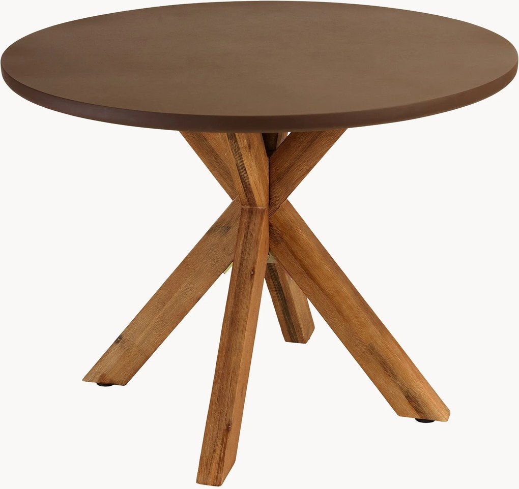 Mesa de jantar para jardim com pernas em madeira de acácia Macabane