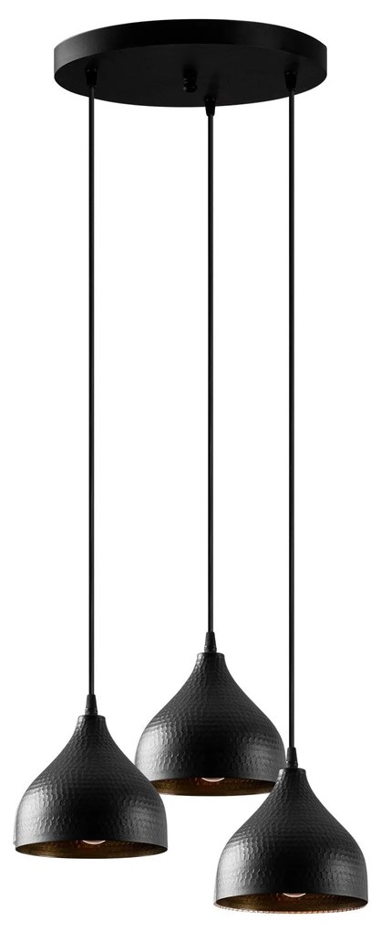 Candeeiro de Teto Tattoo – Preto – 42 x 42 cm