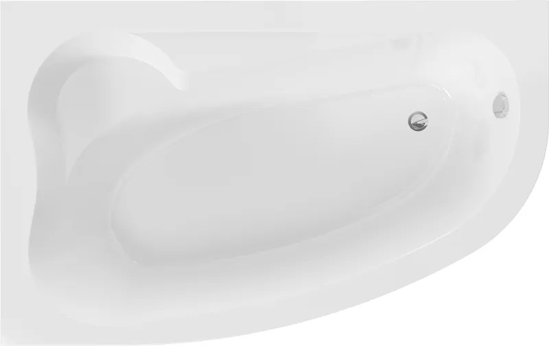 Mexen Westa banheira de canto esquerda 160 x 100 cm, branca - 560116010001
