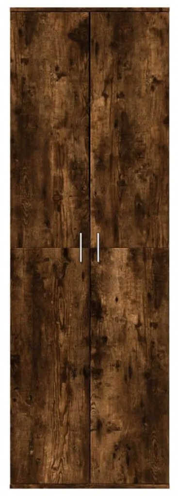 Aparador alto 60x35x180 cm derivados madeira carvalho fumado