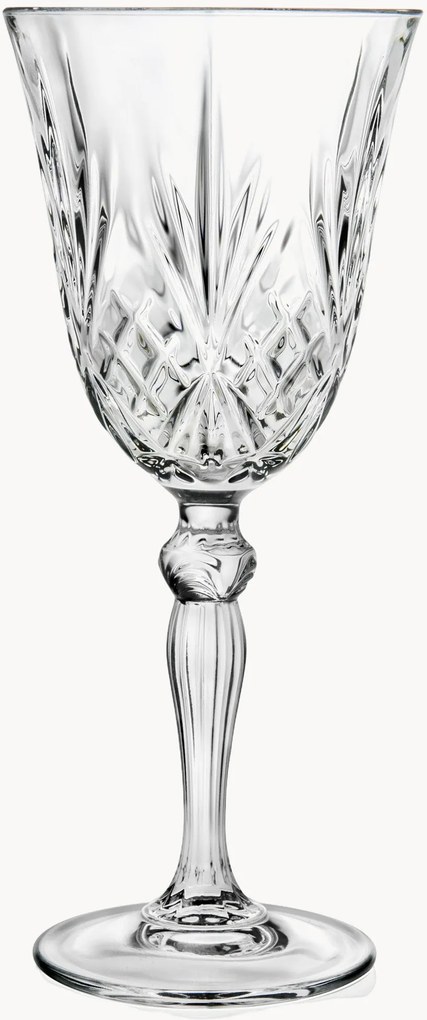 Copos de vinho branco de cristal Melodia, conjunto de 6