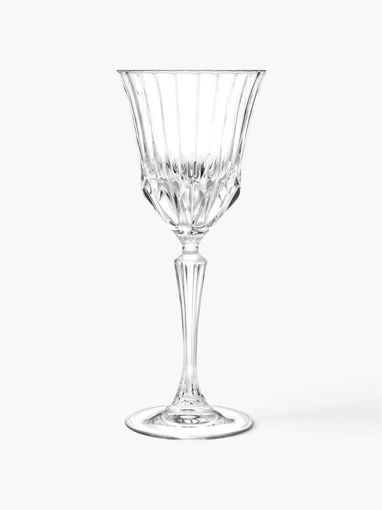 Copos de vinho em cristal com relevo Adagio, conjunto de 6
