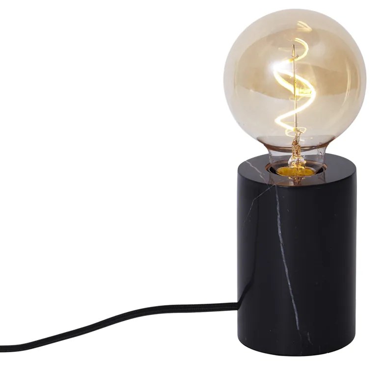 Candeeiro de Mesa Moderno Mármore Preto - Marissa