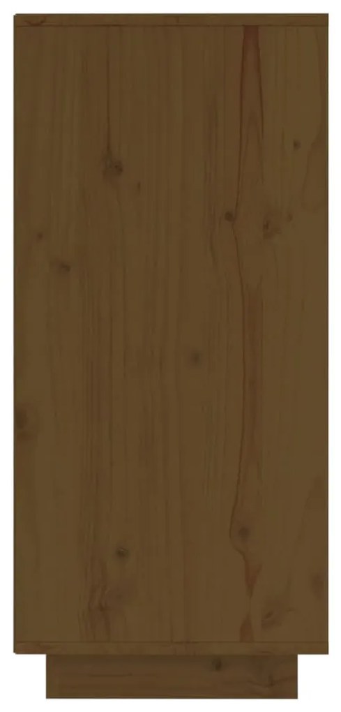Aparador 60x34x75 cm madeira de pinho maciça castanho mel
