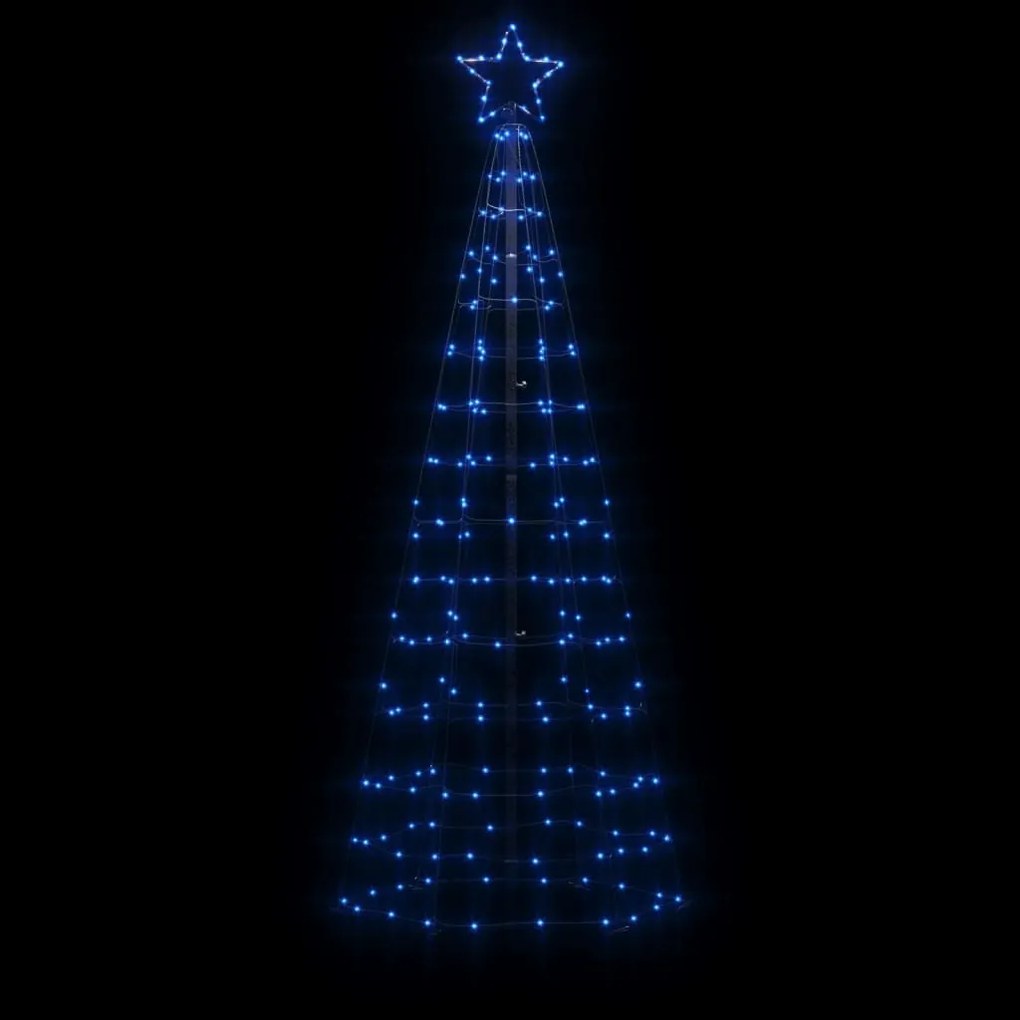 Iluminação p/ árvore de Natal c/ estacas 220 LEDs 180 cm azul