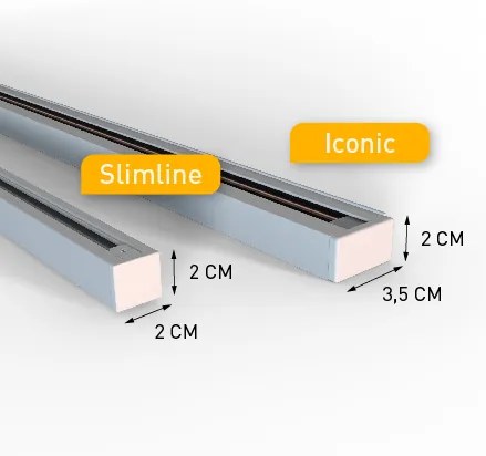 Sistema de iluminação de trilho moderno com 6 focos e 4 pendentes bege e branco monofásico - Slimline Uzzy Keno