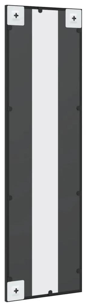 Espelho de parede retangular 30x100 cm ferro preto