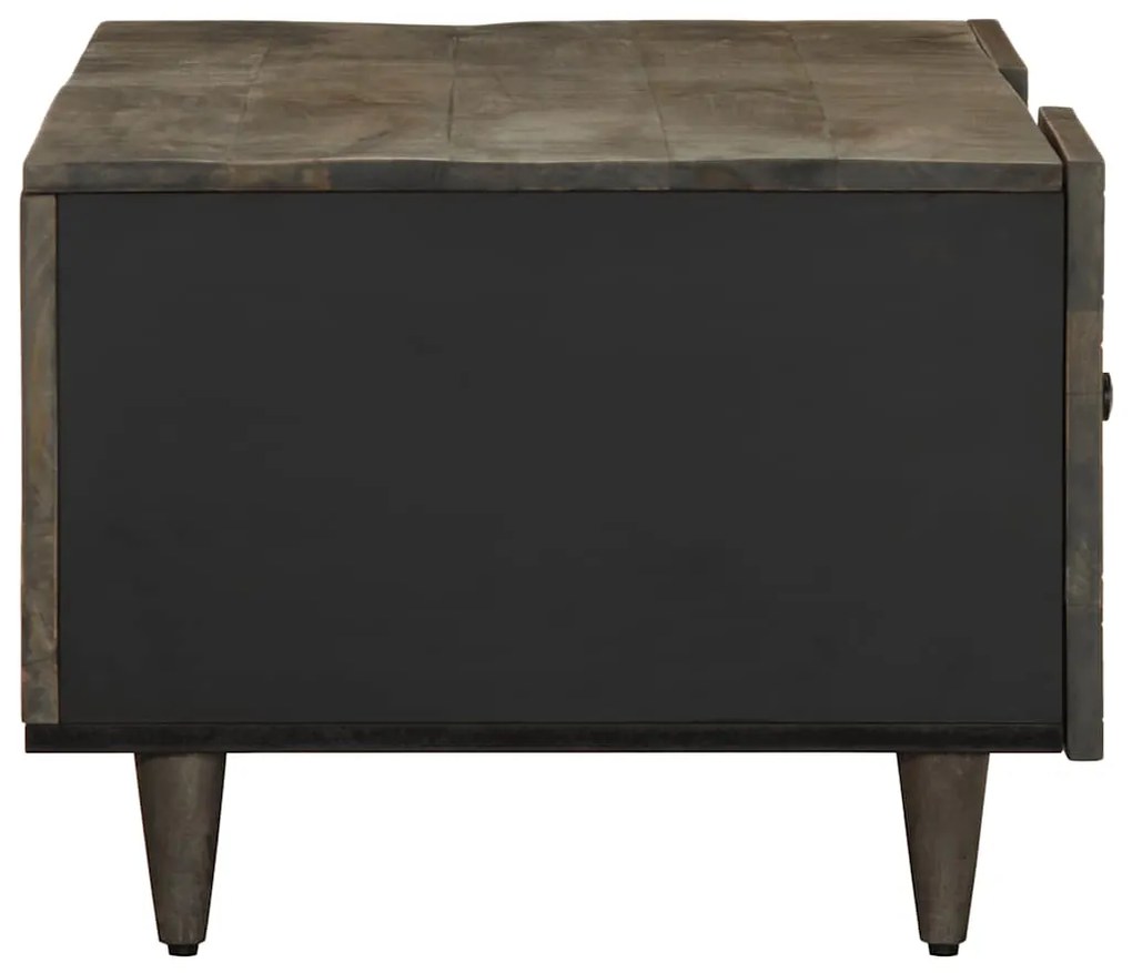 Mesa centro 100x54x40cm madeira mangueira maciça cinzento claro
