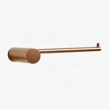 Porta-rolos Para Banheiro Em Aço Inoxidável Devon Amarelho Ouro Rousa - Sklum