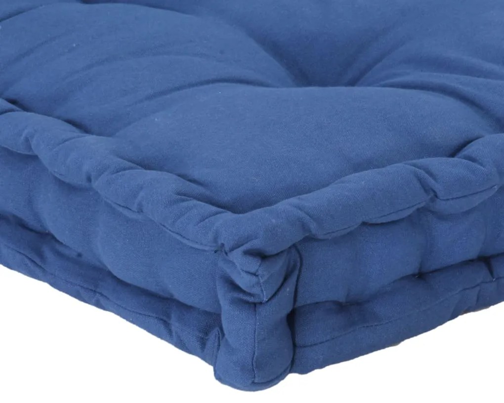 Almofadão p/ móveis de paletes algodão 120x40x7 cm azul-claro