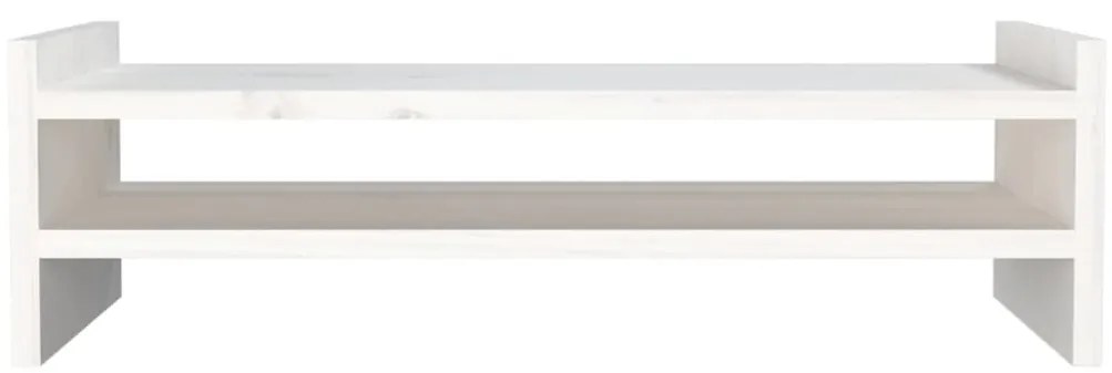 Suporte para monitor 50x27x15 cm pinho maciço branco