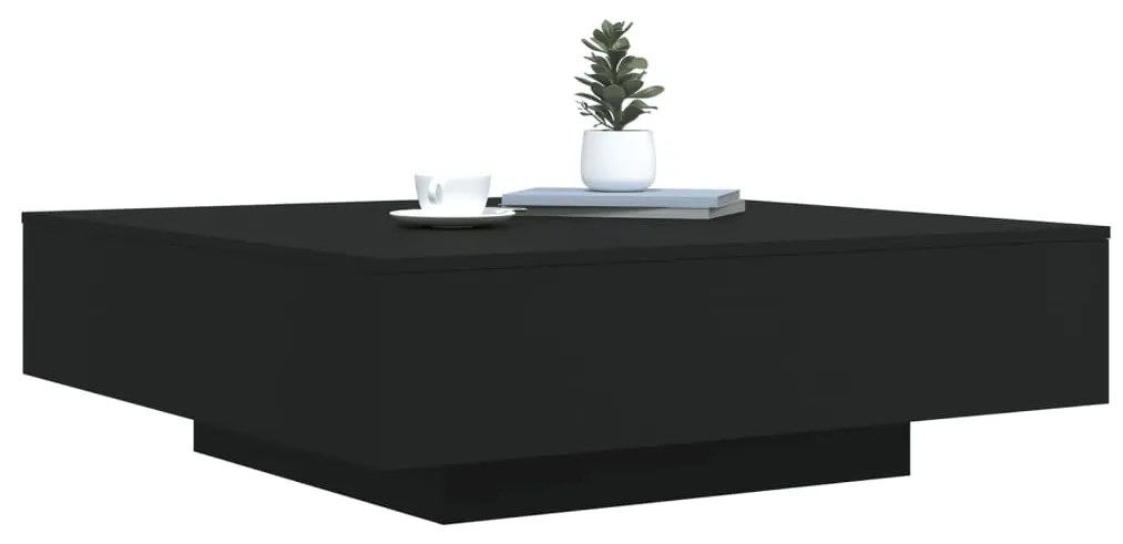 Mesa de centro 100x100x31 cm derivados de madeira preto