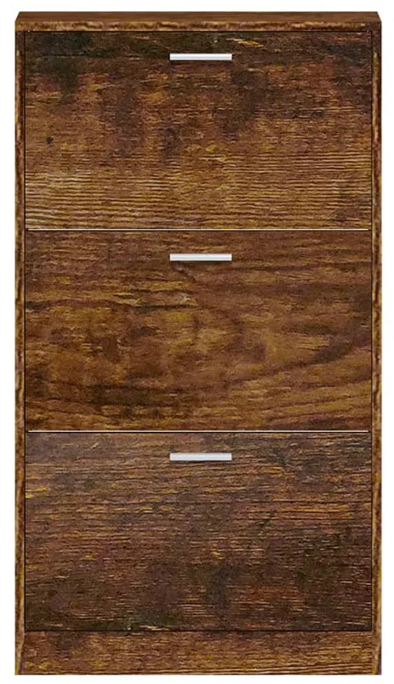 Sapateira 59x17x108 cm derivados de madeira carvalho fumado