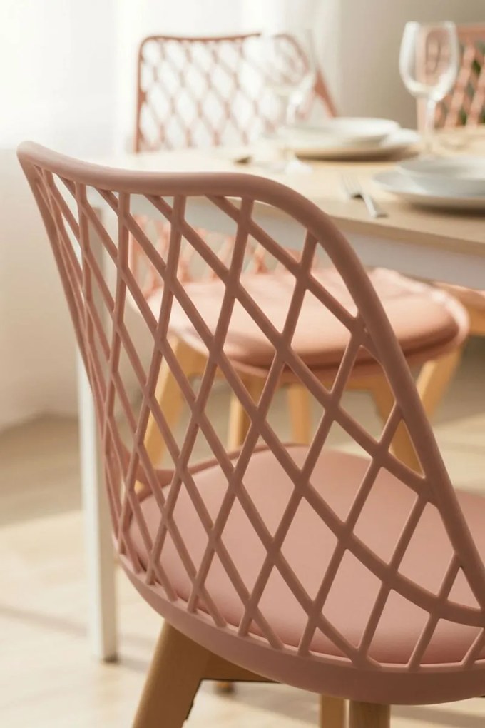 Pack 4 Cadeiras Mima - Rosa de avelã