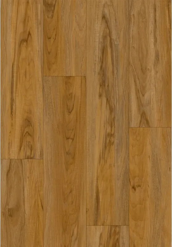 Mexen Norfolk painéis vinílicos 1227 x 187 mm LVT Dryback 2,5 mm, base PVC, 4 V-Fuga, Teak - F1393-1227-187-255-4V1-01