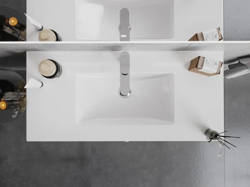 Mexen Atena lavatório embutido em bancada 101 x 46 cm, branco - 25011000