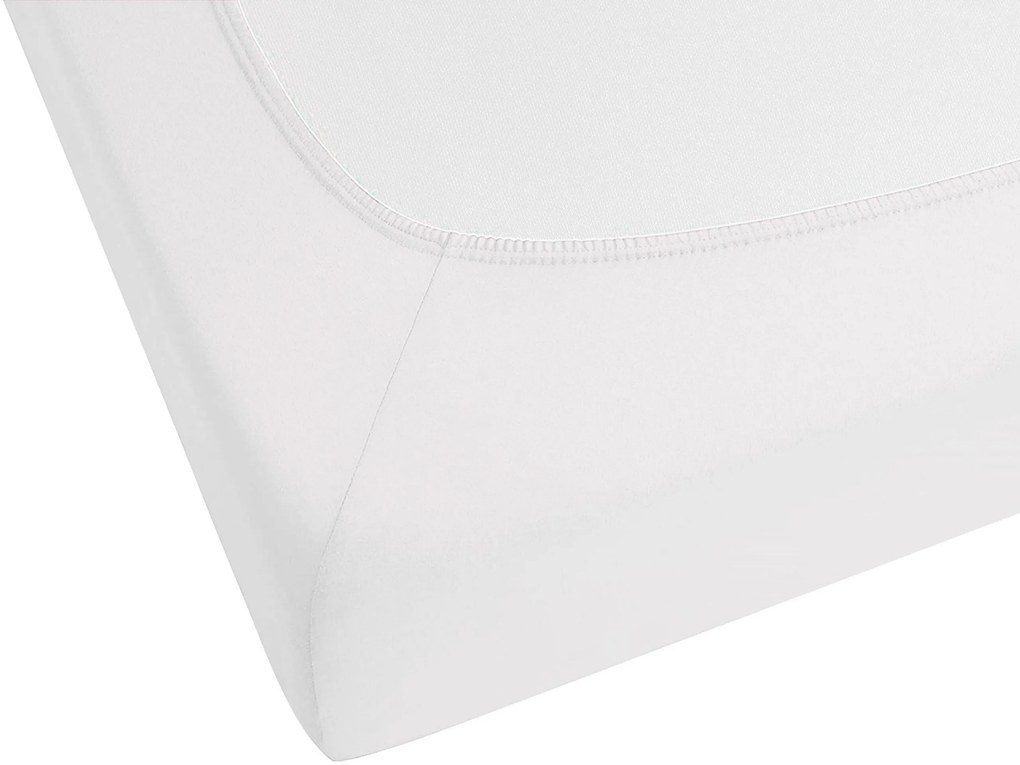 Lençol-capa em algodão branco 180 x 200 cm HOFUF Beliani