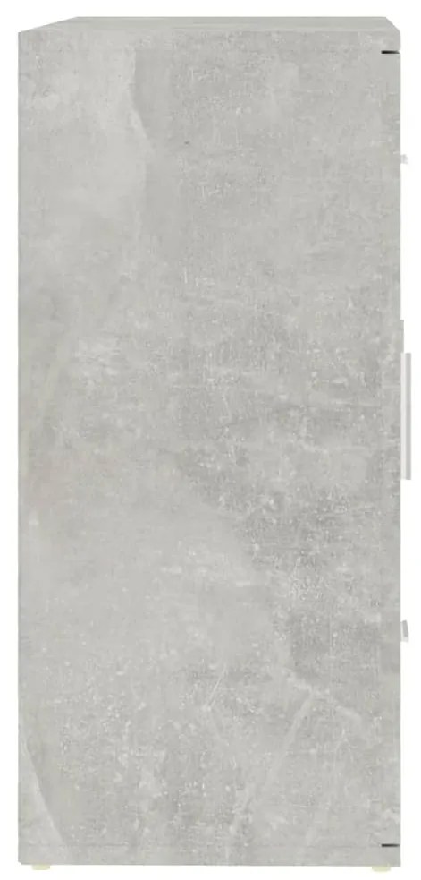Aparador 91x29,5x65 cm derivados de madeira cinza cimento