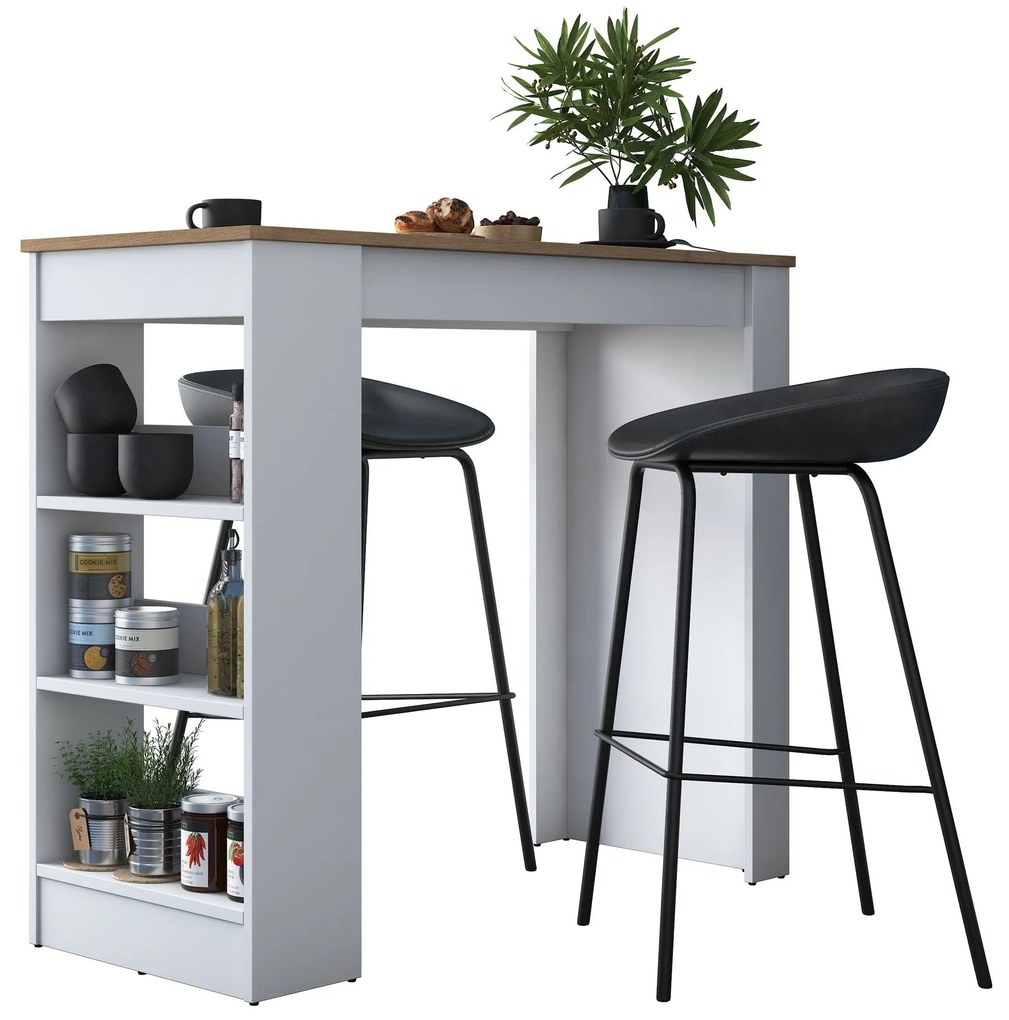 Mesa de Cozinha JA103 – Nogueira – 120x100x50 cm