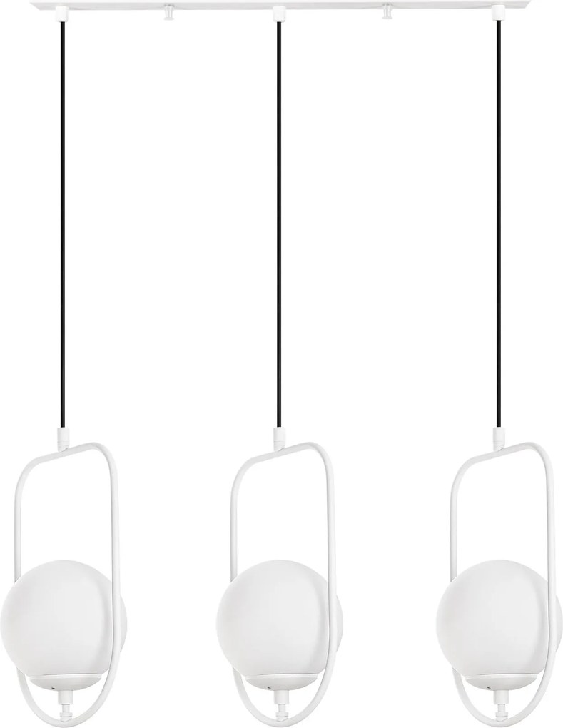 Candeeiro Suspenso Skew – Branco – 80 cm x 185 cm