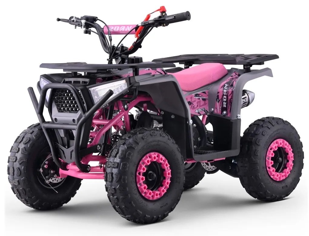 MINI MOTO 4 GASOLINA PARA CRIANÇAS Bull 49cc tipo ATV Rosa