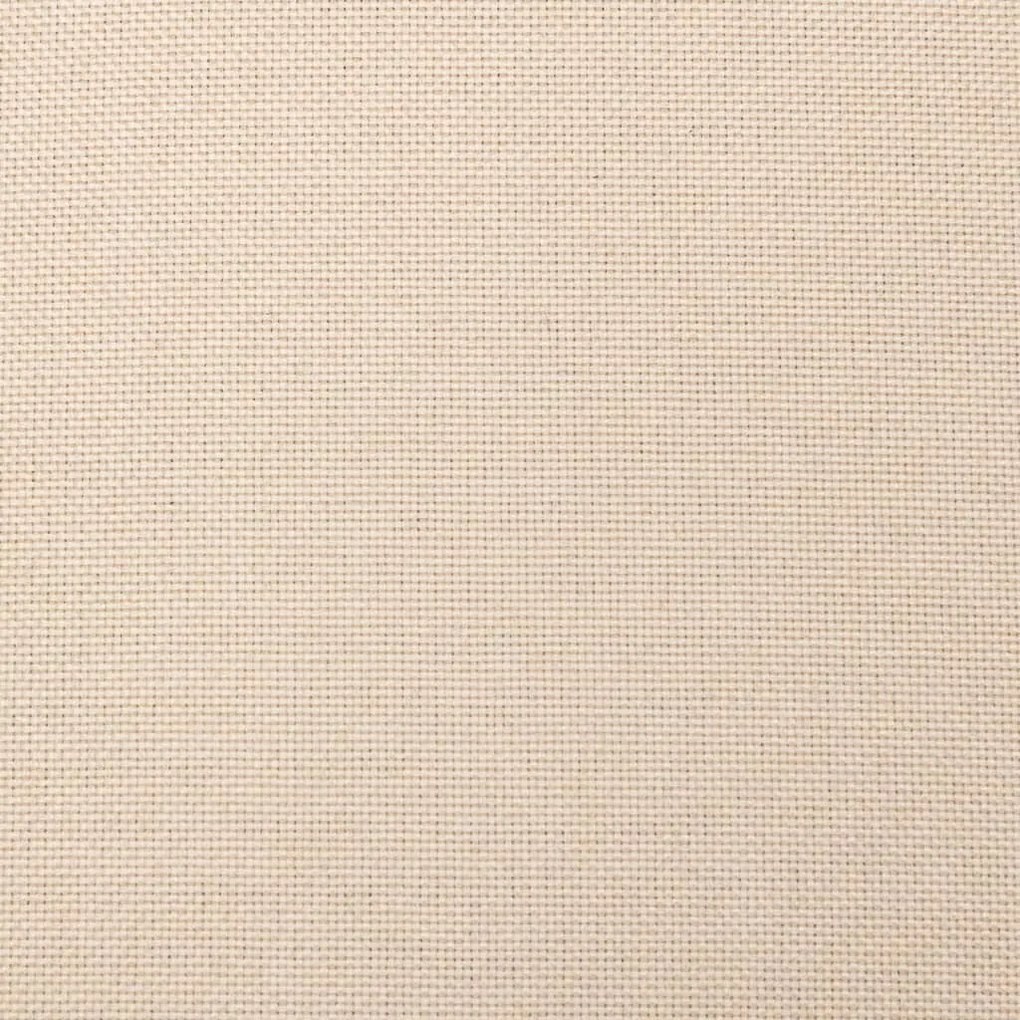 Sofá-cama 2 lugares com duas almofadas tecido cor creme