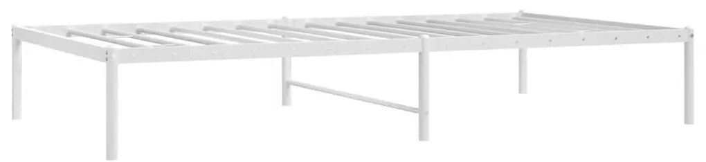 Estrutura de cama 100x190 cm metal branco