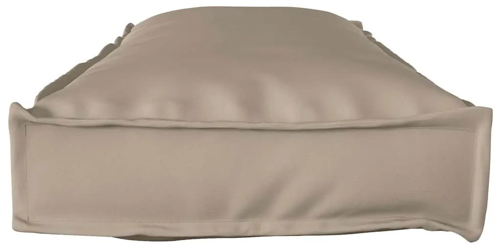 almofadas de palete para banco 2 pcs taupe 120x40x8 cm tecido oxford